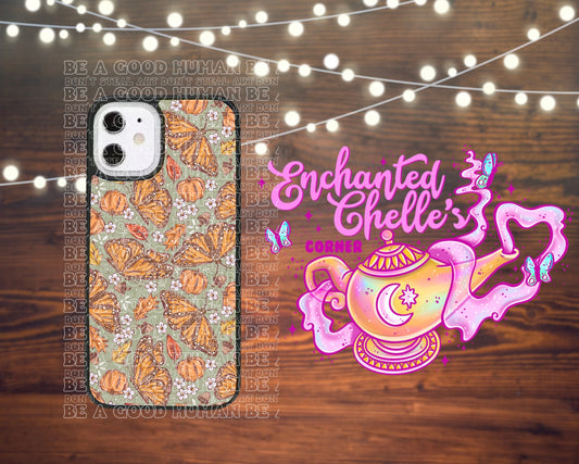 Fall pumpkin butterfly Phone case