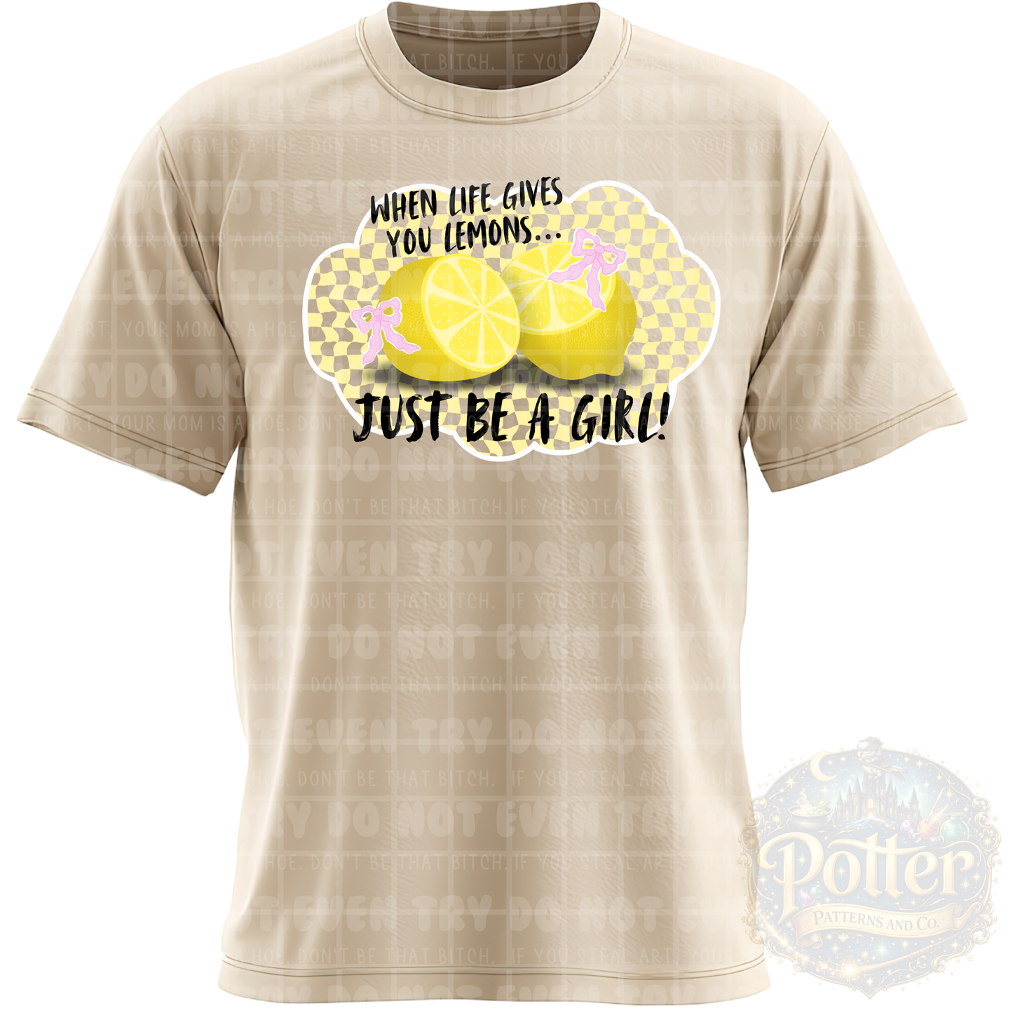 Just Be A Girl PNG - Sub