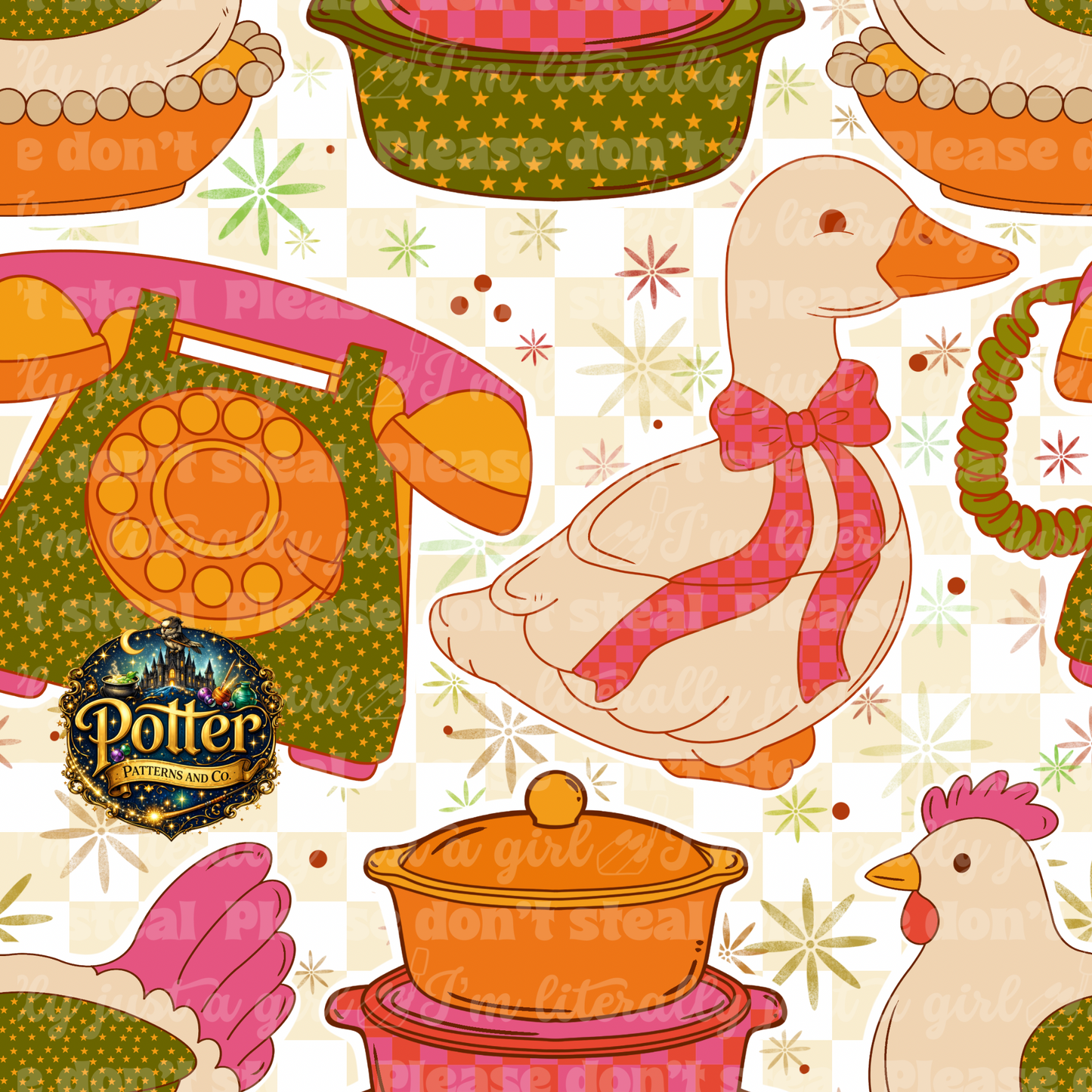 Retro Duck & Chicken