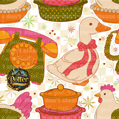 Retro Duck & Chicken
