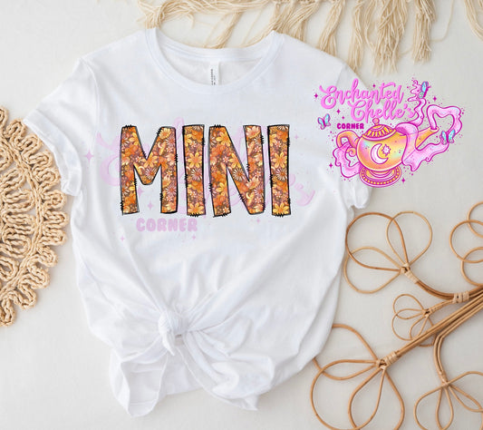Orange/Brown Moths MINI kids Shirt