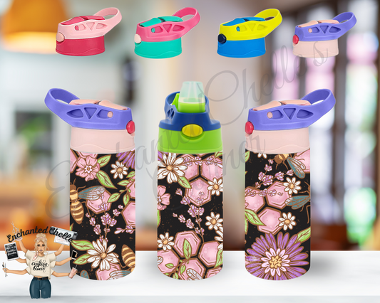Black Honey Bee Sip Straw Sippy