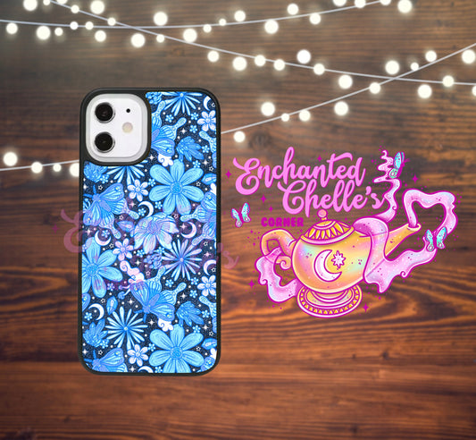 Blue/Black Moths Phone case