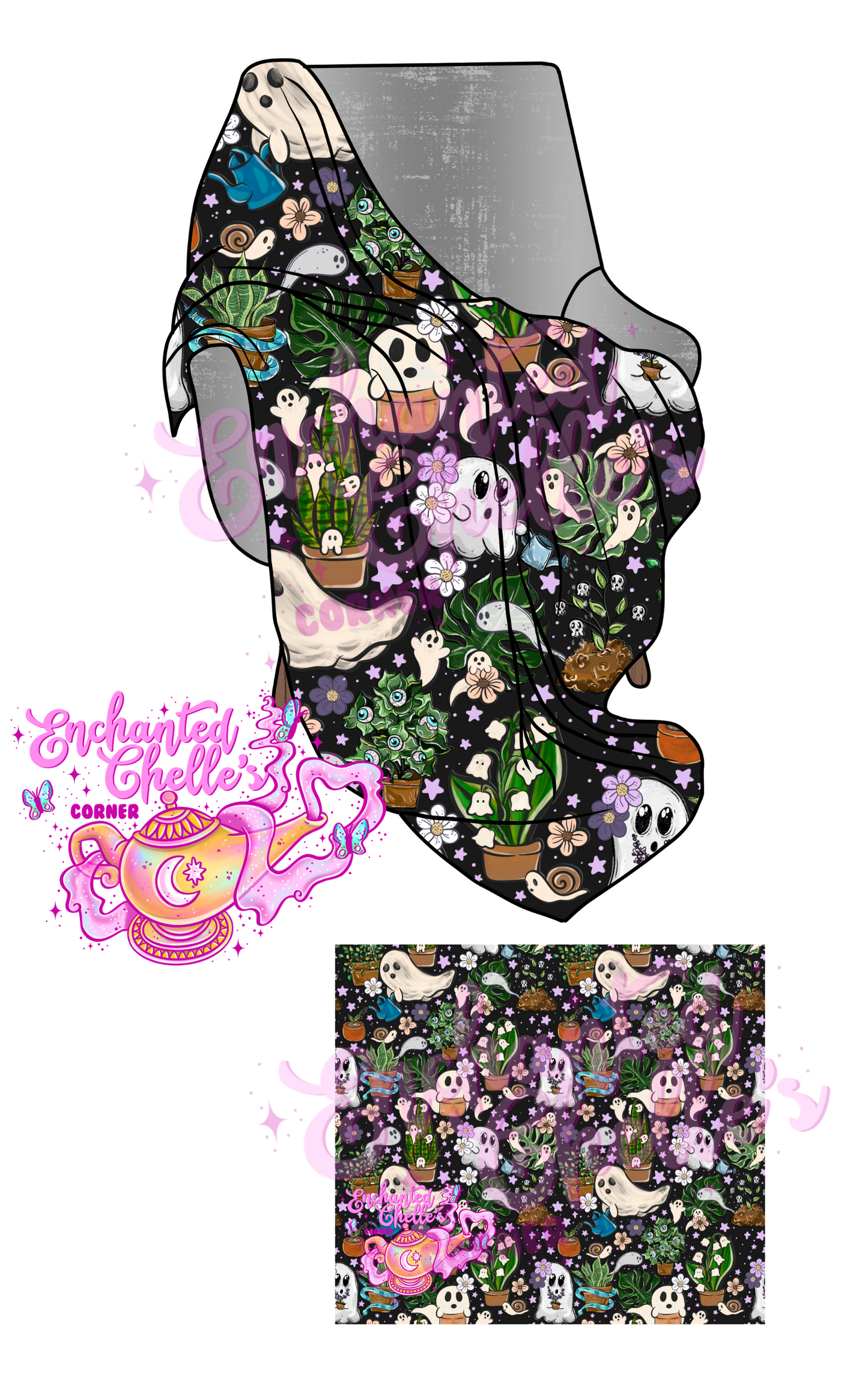 Black ghost flowers