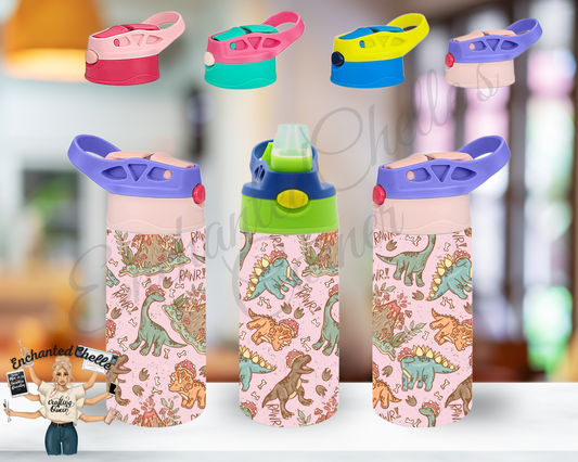 Dino CottageCore Sip Straw Sippy