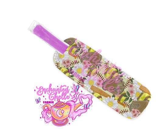 Yellow softball Popsicle Holder