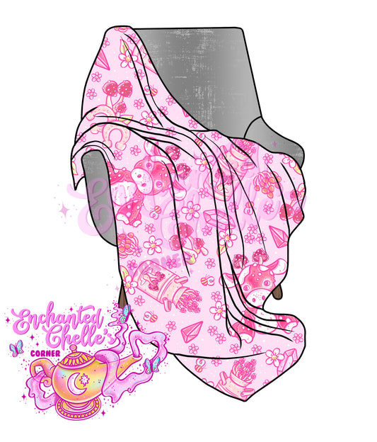 Pink mushroom cow