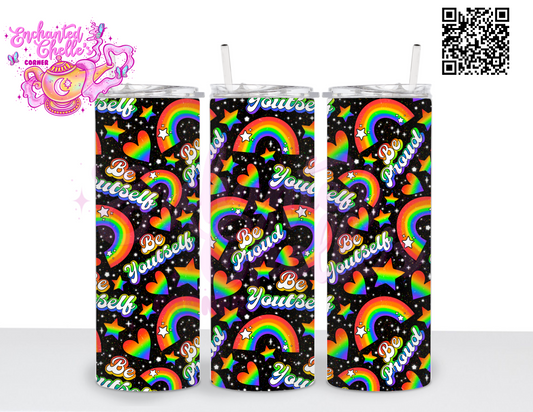 Be proud rainbow Black
