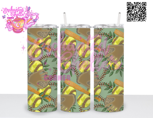 Green softball