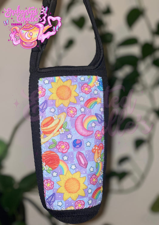 Space embroidery 20 oz tumbler carrying bag
