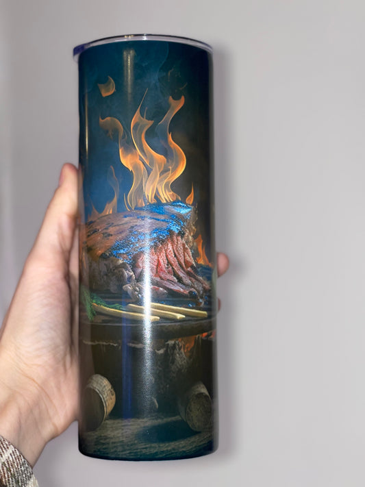 Grill steak 20 oz tumbler