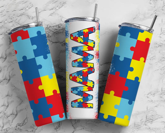 Autism Awareness Tumbler -MAMA