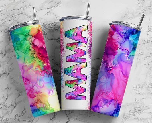 Rainbow Ink MAMA Tumbler
