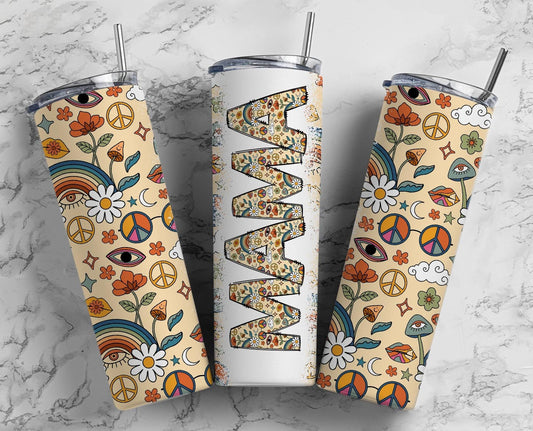 Trippy Hippy MAMA Tumbler