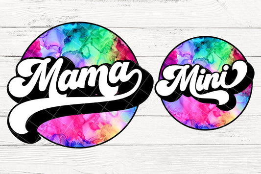 Bright Tie Dye Mama