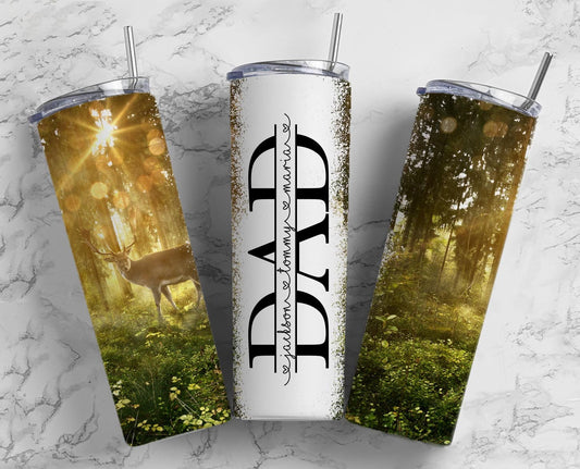 Custom Dad Tumbler- Deer