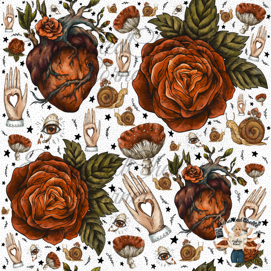 White Thorned Love Seamless File