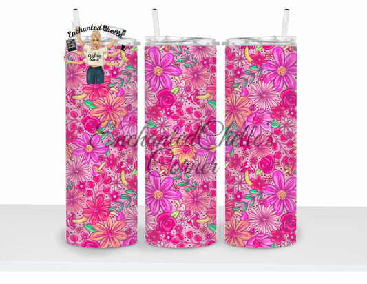 Floral Pink Tumbler