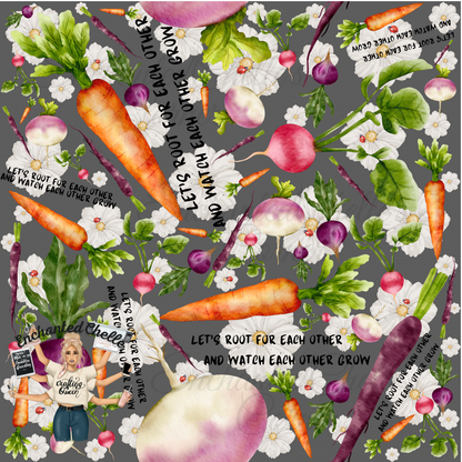 Floral Root For Each Other Seamless
