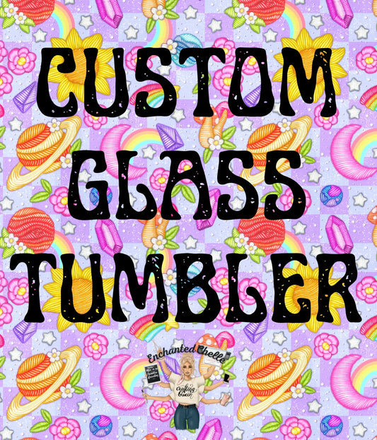CUSTOM Frosted Glass Tumbler