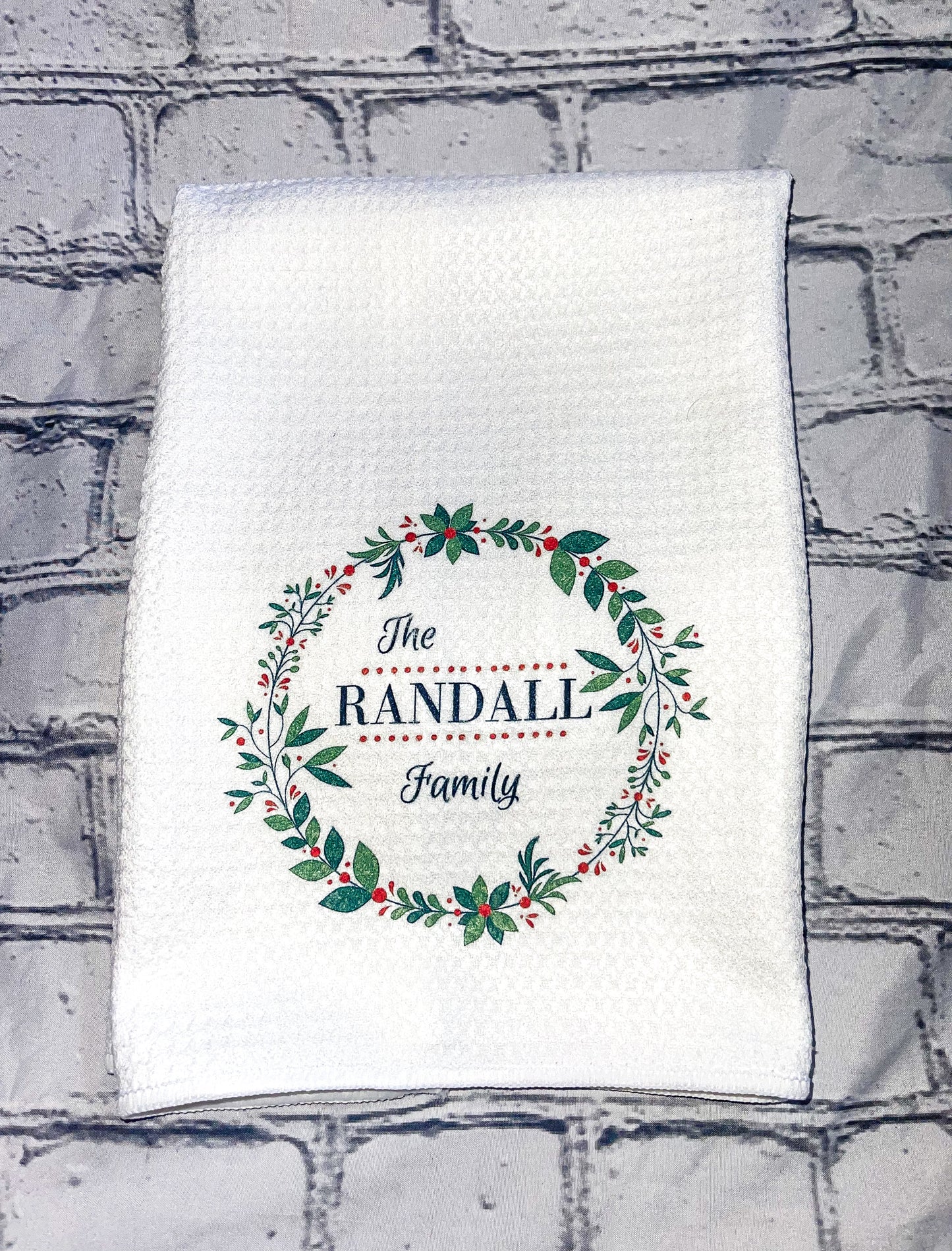 Custom Waffle Kitchen Towel