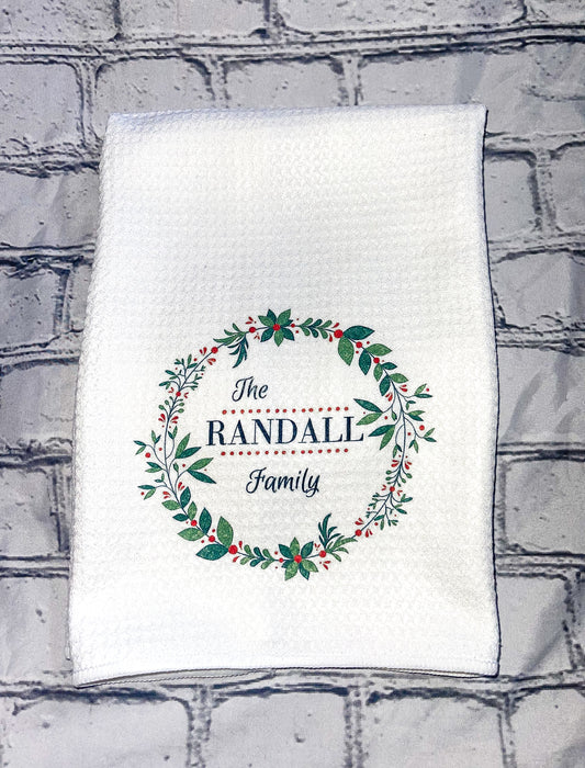 Custom Waffle Kitchen Towel
