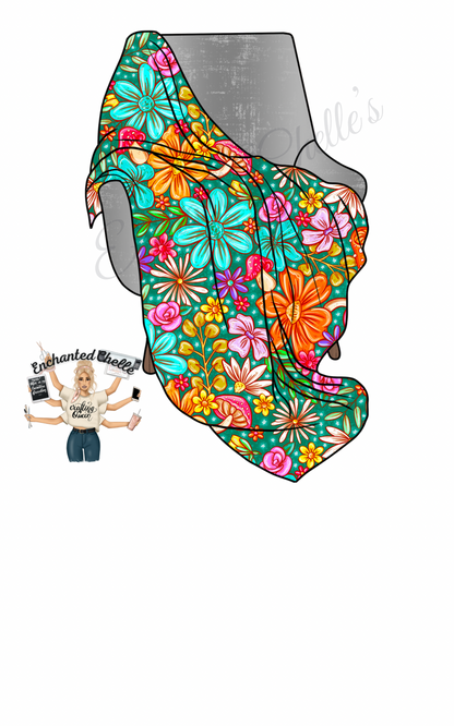 All Floral Blankets