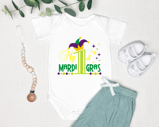 My First Mardi Gras Onesie
