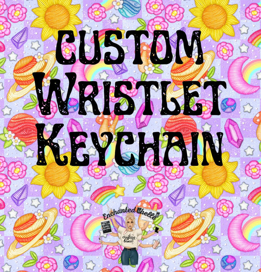 CUSTOM Keychain Wristlet